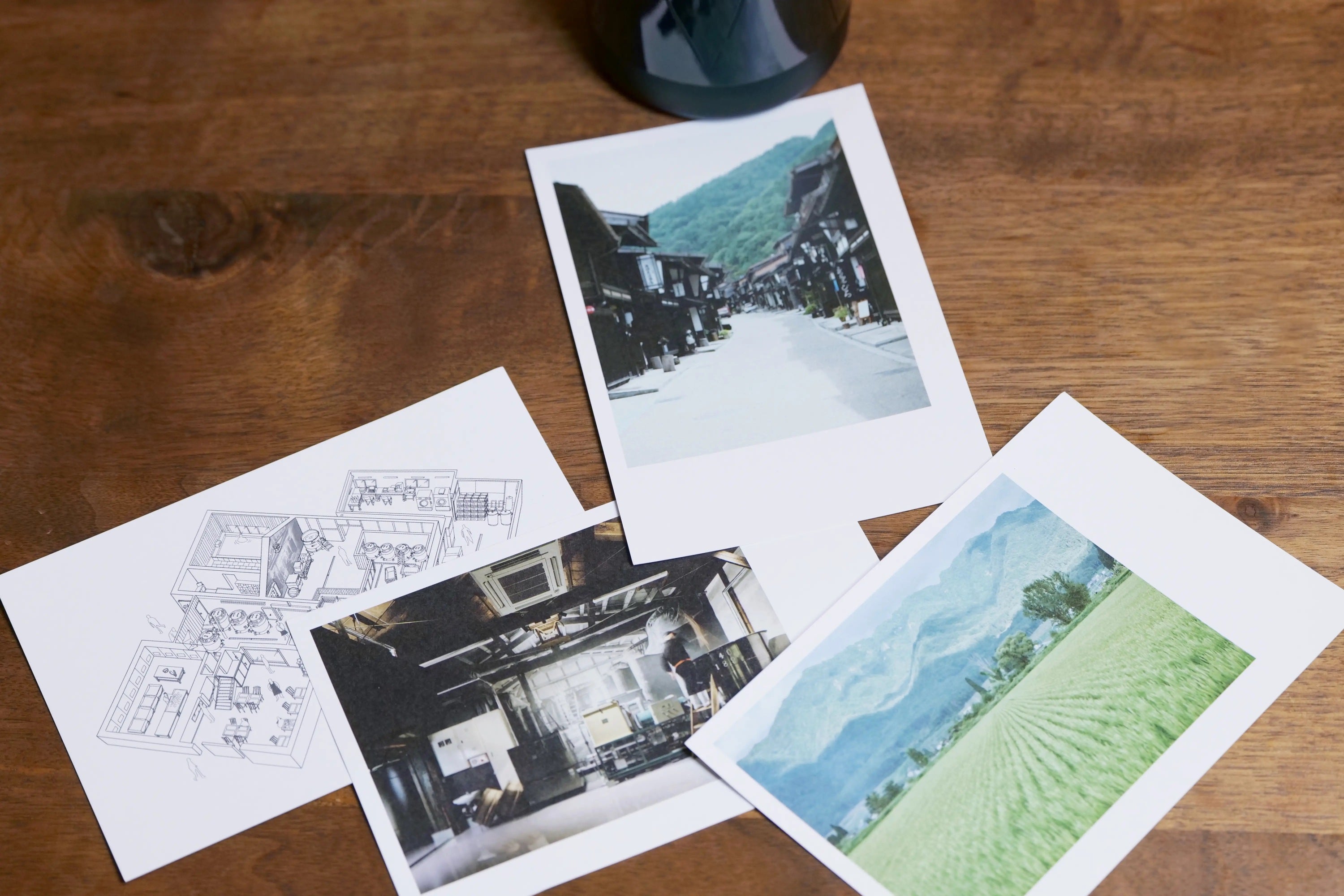 giftbag and postcard